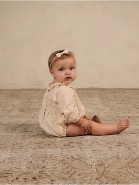 Noralee Adeline Romper in Natural